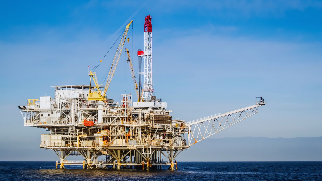 Offshore Oil Rigs: Anchored by Steel Offshore Oil Rigs: Anchored by Steel