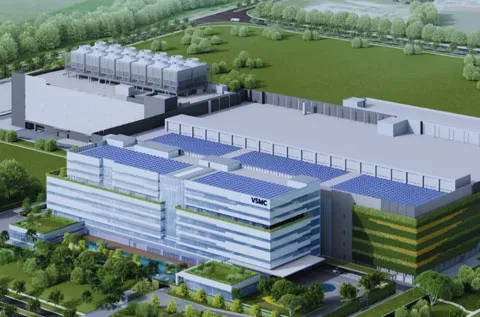 Instalação de fabricação de wafer VSMC de Singapura Construção