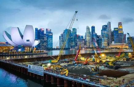 Projeto de construção Singapore NS Square